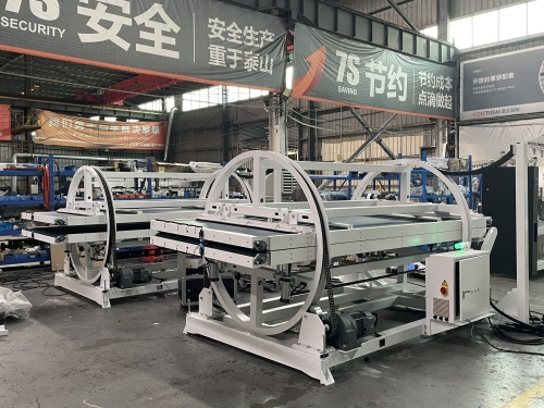 Efektyvus stilius: Diržo sukimosi mašina: 180° medžiagos apvertimas, nulinės rankinės pastangos, didžiausias našumas